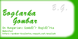 boglarka gombar business card